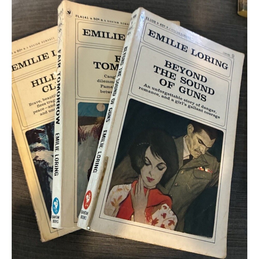 Vintage Romance PB Lot of 3 by Emilie Loring Beyond Hilltops Clear Fair Tomorrow